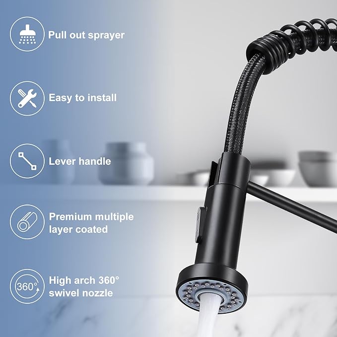 DJS™ High Arc Pull-Down Kitchen Faucet
