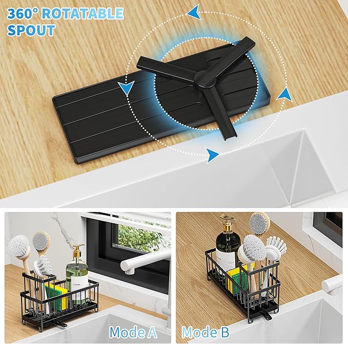 Cisily™ Rotatable Kitchen Sink Caddy Organizer